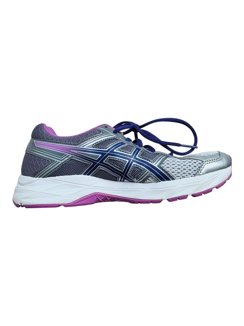 ASICS Women’s Gray and Purple Running Shoes